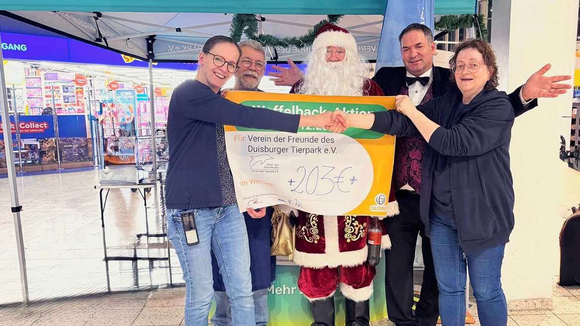 Zoofreunde Duisburg: Waffelbacken im GLOBUS Duisburg